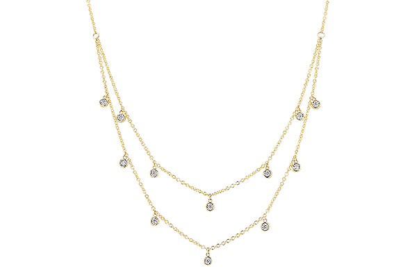G328-28349: NECKLACE .22 TW (18 INCHES)