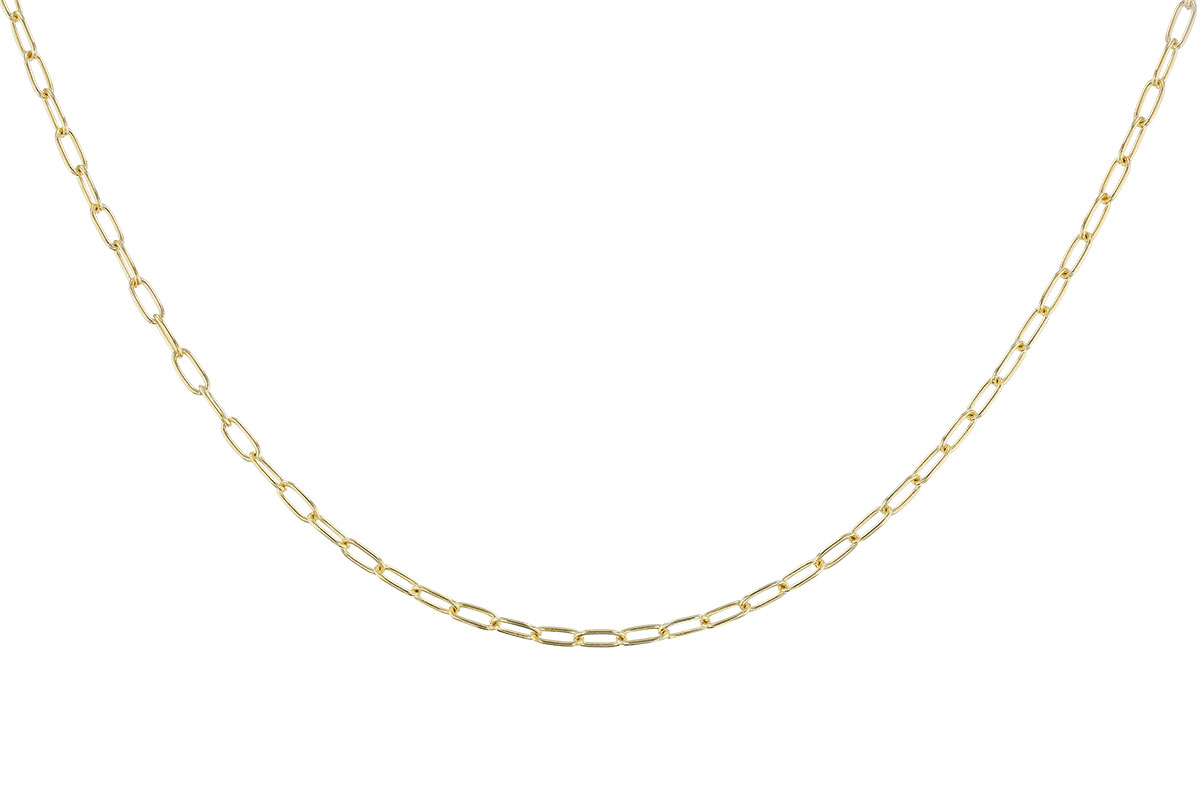 K329-18276: PAPERCLIP SM (16IN, 2.40MM, 14KT, LOBSTER CLASP)