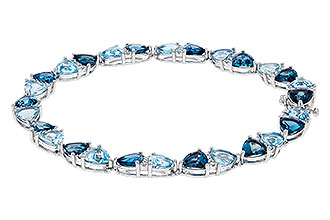E329-20149: BRACELET 12.20 BLUE TOPAZ 12.50 TGW (7")
