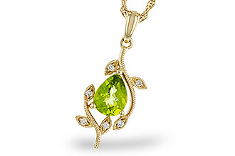 F329-21040: NECKLACE 1.16 PERIDOT 1.21 TGW (8x6MM PER)