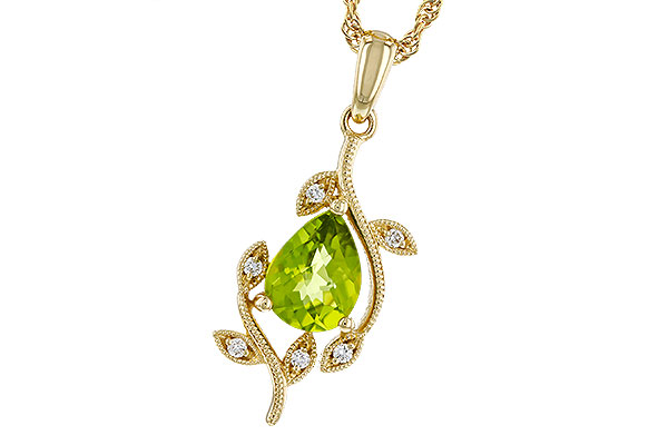 F329-21040: NECKLACE 1.16 PERIDOT 1.21 TGW (8x6MM PER)