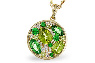 G329-21931: NECK 2.20 TW SEMI-PRECIOUS (TSAV, PER) 2.37 TGW