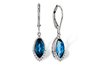 G329-25631: EARR 2.42 TW LONDON BLUE TOPAZ 2.50 TGW (9x5MM MQ)
