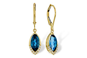G329-25631: EARR 2.42 TW LONDON BLUE TOPAZ 2.50 TGW (9x5MM MQ)