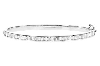 H328-28349: BANGLE 1.02 TW BAGUETTE DIAMONDS