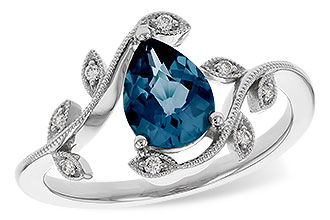 H329-21967: LDS RG 1.20 LONDON BLUE TOPAZ 1.26 TGW (8x6MM LBT)