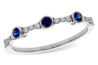 K329-21040: LDS WED RG .16 SAPPHIRE .25 TGW
