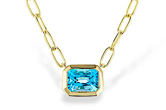 K329-23803: NECKLACE 1.20 SWISS BLUE TOPAZ (18")