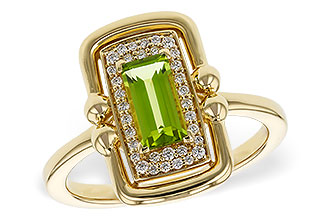 K329-26467: LDS RG .72 PERIDOT .84 TGW (8x4MM PER)