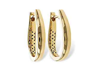 L329-23803: GOLD EARRINGS (17MM)