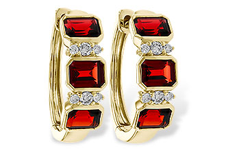 M329-20149: EARRING 1.50 TW GARNET 1.61 TGW